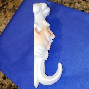 Dept. 56 Chef ‎ Marked Linda Massopust  Japan  Holder Wall Hook Chef Gifts